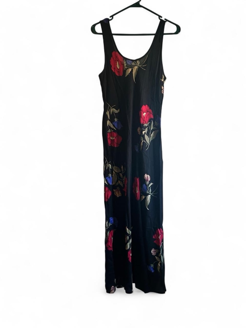 Vintage Black Floral Maxi Slip